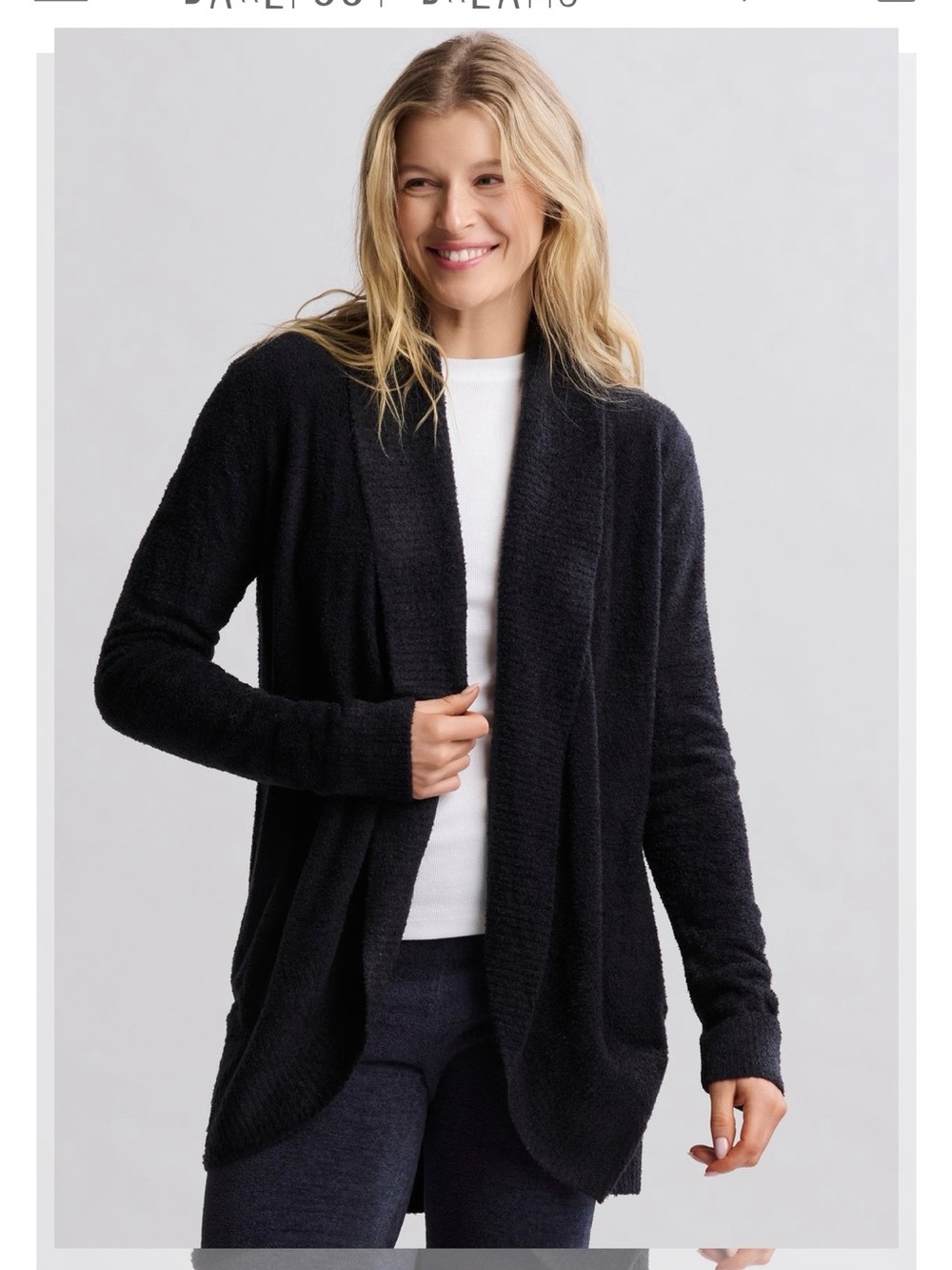 CozyChic Lite® Circle Cardi from Barefoot Dreams in black